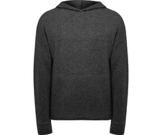 Roly Unisex džemperis su gobtuvu iš lengvo audinio MANASLU Heather juodas