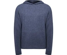 Roly Unisex džemperis su gobtuvu iš lengvo audinio MANASLU Heather denim