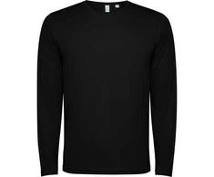 Roly Unisex ilgarankoviai techniniai marškinėliai ESTORIL L/S Juoda