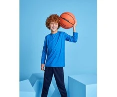 Roly Unisex ilgarankoviai techniniai marškinėliai ESTORIL L/S Balta