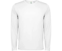 Roly Unisex ilgarankoviai techniniai marškinėliai ESTORIL L/S Balta