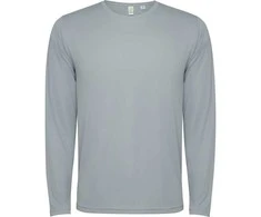 Roly Unisex ilgarankoviai techniniai marškinėliai ESTORIL L/S Pilka