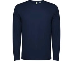 Roly Unisex ilgarankoviai techniniai marškinėliai ESTORIL L/S Tamsiai mėlyna