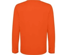 Roly Unisex ilgarankoviai techniniai marškinėliai ESTORIL L/S Ugnies oranžinė