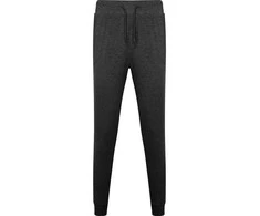 Roly Unisex ilgos kelnės su rankogaliais ant klešnių IRIA Heather juodas