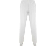 Roly Unisex ilgos tiesios kelnės FIBER Balta