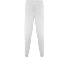 Roly Unisex ilgos tiesios kelnės FIBER Balta