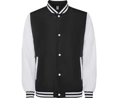 Roly Unisex lengvai paminkštinta dviejų spalvų striukė CALIFORNIA Juoda/balta