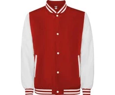 Roly Unisex lengvai paminkštinta dviejų spalvų striukė CALIFORNIA Raudona/balta