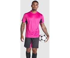 Roly Unisex sportinis komplektas iš trijų audinių derinio BOCA Fukšijos/juoda