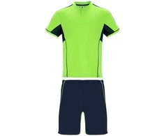 Roly Unisex sportinis komplektas iš trijų audinių derinio BOCA Fluoro žalia / tamsi mėlyna