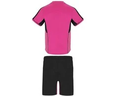 Roly Unisex sportinis komplektas iš trijų audinių derinio BOCA Fukšijos/juoda