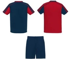Roly Unisex sportinis komplektas, kurį sudaro 2 marškinėliai + 1 pora šortų JUVE Raudona/tamsi mėlyna
