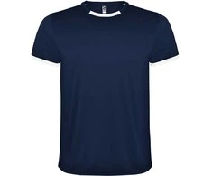 Roly Unisex sportinis komplektas, kurį sudaro 2 marškinėliai + 1 pora šortų RACING Balta/tamsi mėlyna