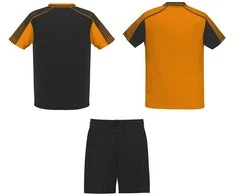 Roly Unisex sportinis komplektas, kurį sudaro 2 marškinėliai + 1 pora šortų JUVE Oranžinė/juoda