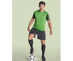Roly Unisex sportinis komplektas, kurį sudaro 2 marškinėliai + 1 pora šortų JUVE Paparčio žalia/juoda