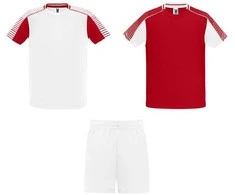 Roly Unisex sportinis komplektas, kurį sudaro 2 marškinėliai + 1 pora šortų JUVE Balta/raudona