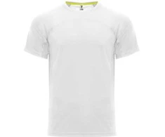 Roly Unisex techniniai marškinėliai su reglano rankovėmis MONACO Balta