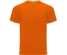 Roly Unisex techniniai marškinėliai su reglano rankovėmis MONACO Fluoro oranžinė