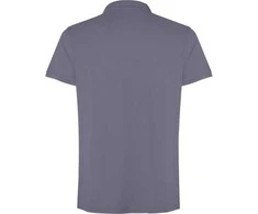 Roly Unisex trumpų rankovių polo marškiniai, 100% medvilnė COBAIN Pilkas išplautas dangus