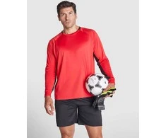 Roly Unisex vartininko marškinėliai PORTO Raudona/juoda