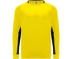 Roly Unisex vartininko marškinėliai PORTO Geltona/juoda