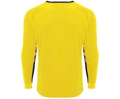 Roly Unisex vartininko marškinėliai PORTO Geltona/juoda