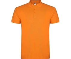 Roly Vyriški trumpų rankovių polo marškinėliai STAR Oranžinė