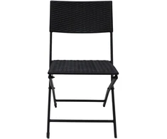 Lauko baldų komplektas Rattan Style Folding SDCZ01, Juodas