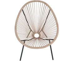 Lauko baldų komplektas Egg Chair (set of 3) SD-0144, Rudas