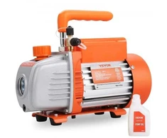 Vevor 1/5 AG vienos pakopos vakuuminis siurblys, 3,5 CFM