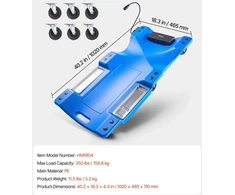 VEVOR 1 m mechaniko gultas su LED, 158 kg