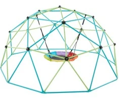 Vevor 10 pėdų geometrinė laipiojimo kupolas su sūpynėmis