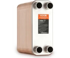 Vevor 100 plokštelių šilumokaitis 4*1-1/4" MNPT 5x12" 316L plienas