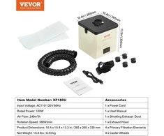 VEVOR 100W lydmetalių dūmų ištraukiklis su filtrais