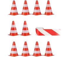 Kodustaar 10x saugos kūgiai su krepšiu ir juosta