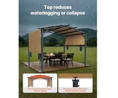 Vevor 10x10 ft lauko pergola su stogu