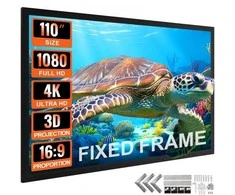 Vevor 110 colių 4K projektoriaus ekranas 16:9 formatas