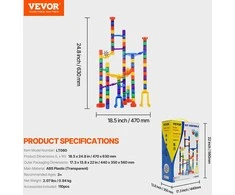 VEVOR 110 dalių marmuro trasa vaikams