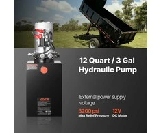 Vevor 12 l hidraulinis maitinimo blokas dvigubo veikimo