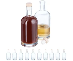 Relaxdays 12 stiklinių butelių rinkinys 500 ml