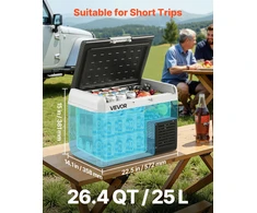 12 V automobilinis šaldytuvas, 25 L