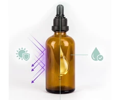 Relaxdays 12 vnt. 100 ml gintaro spalvos lašintuvų buteliukų