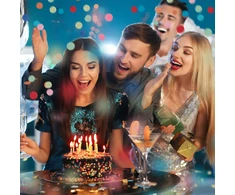 Relaxdays 12 vnt. spalvingų 40 cm vakarėlio konfeti šaudyklų rinkinys