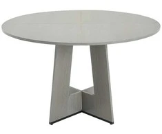 Vevor 120 cm apvalus medinis valgomojo stalas
