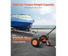 Vevor 1200 kg priekabos vežimėlis, reguliuojamas aukštis