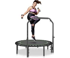 Vevor 129 cm sulankstomas mini trampolinas su rankena