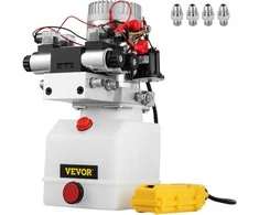 Vevor 12V 4,5L dviveiksmis hidraulinis agregatas