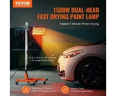 Vevor 1500W infraraudonųjų spindulių lempa automobilių dažų džiovinimui