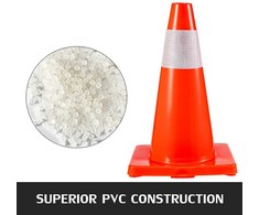 VEVOR 18 cm eismo kūgiai su atšvaitais, 12 vnt.